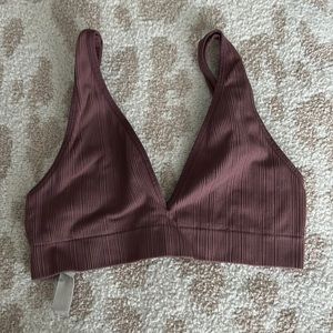 PINK Victoria’s secret Maroon/Brown Sports Bra Size Small